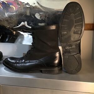Kenneth Cole Black Leather Men's Boots